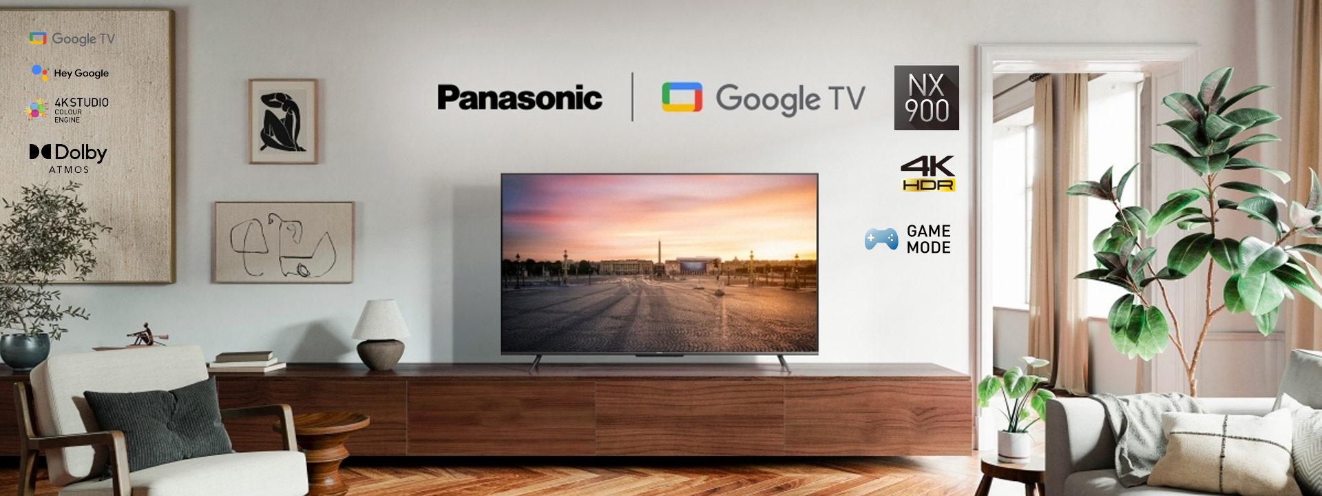 Panasonic NX900 Google TV banner